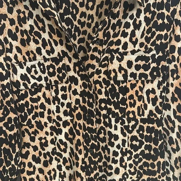 Women's Ganni Shirt Dress Leopard Print - Picture 5 of 9